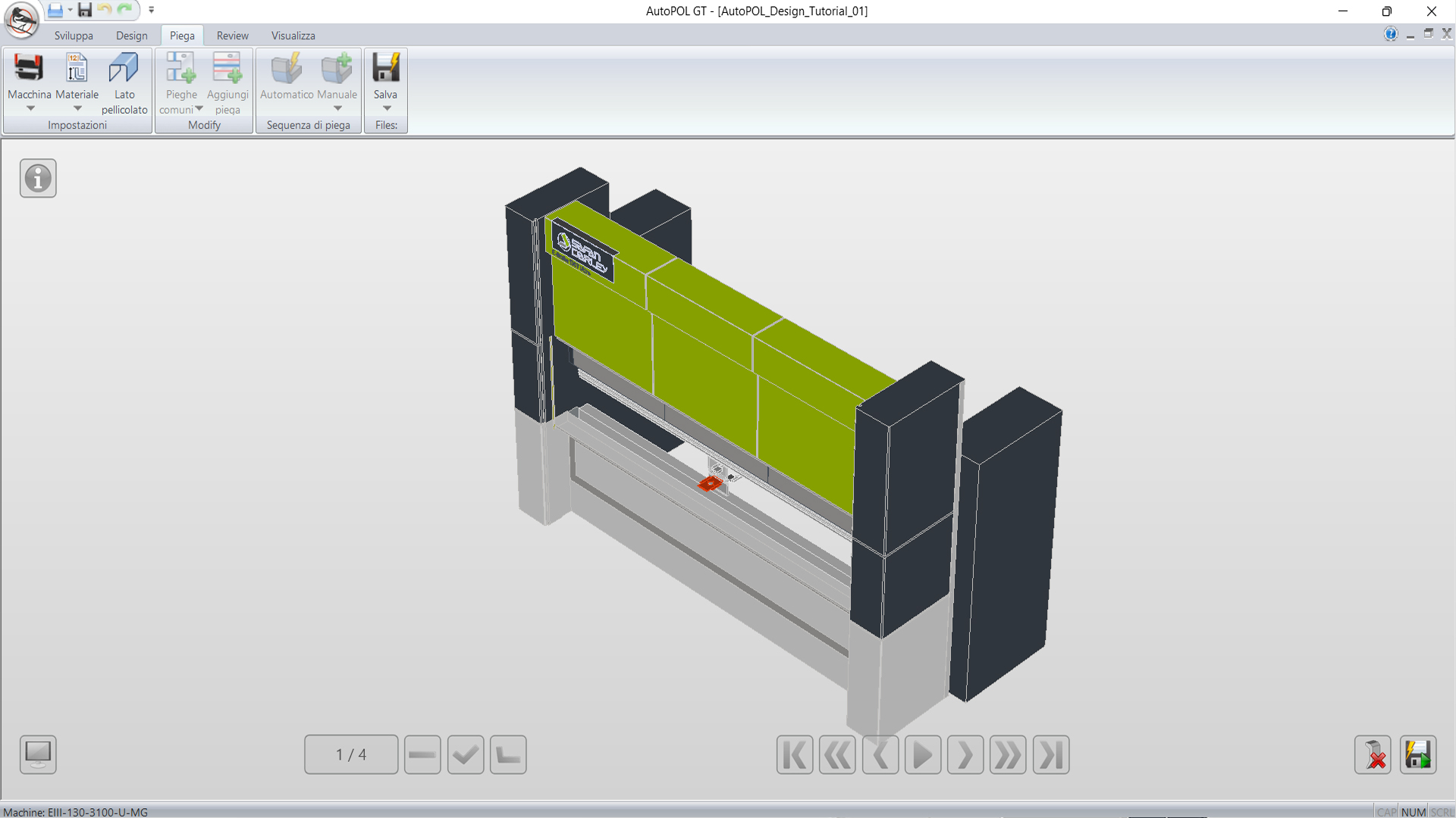 Software di progettazione 3D AutoPOL per presse piegatrici